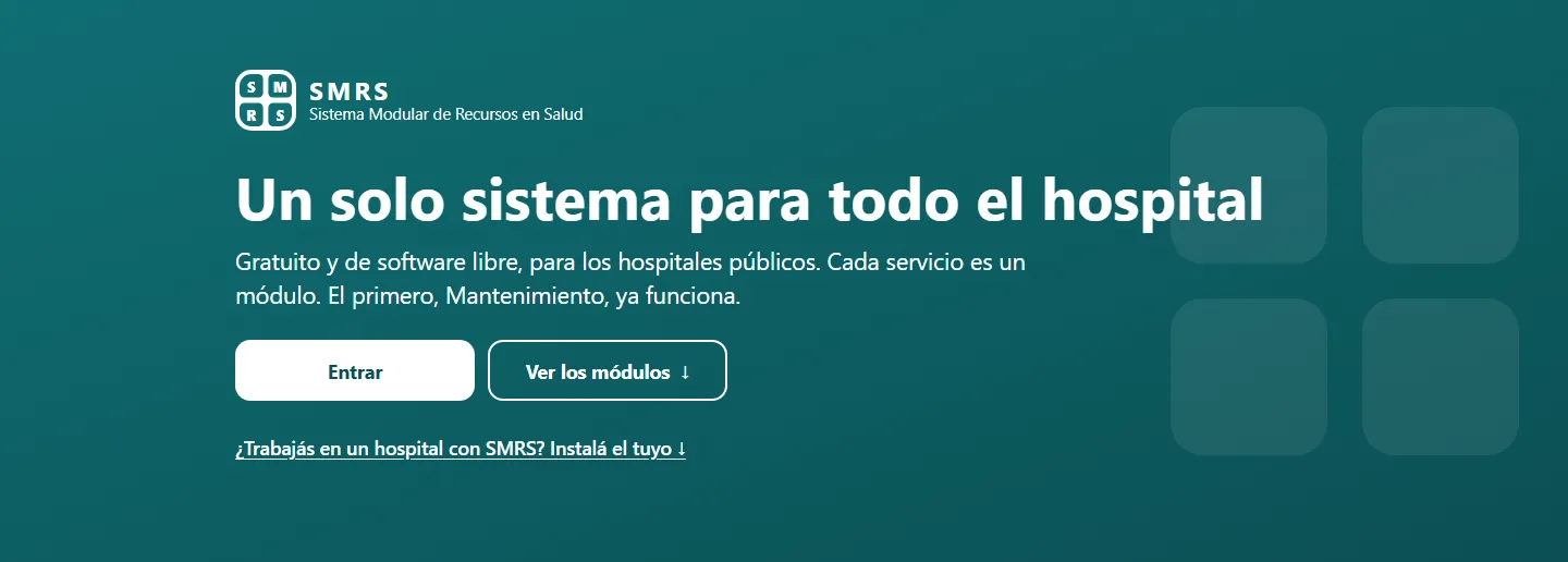 SMRS en la PC: la presentación del sistema, cómo funciona en cuatro pasos y las pantallas de cada uno, en un hospital de ejemplo